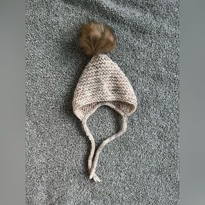 Knit bonnet, 0-3mo